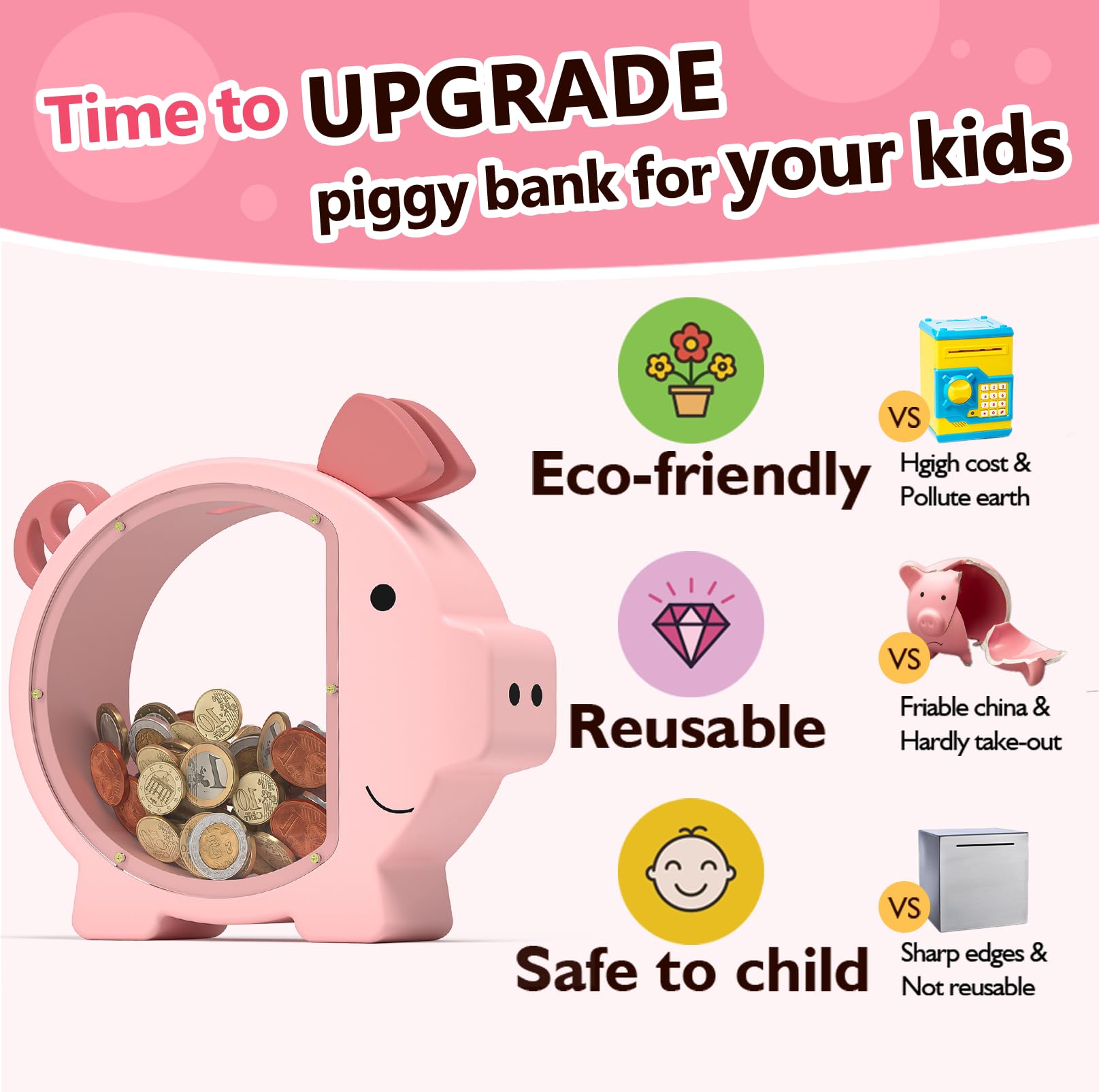 Summidate durable money box designed for easy money retrieval