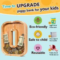 SummiDate piggy bank O engraving options for personalization.