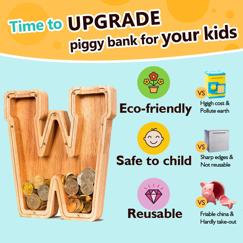 SummiDate piggy bank with Pig shape option for customization