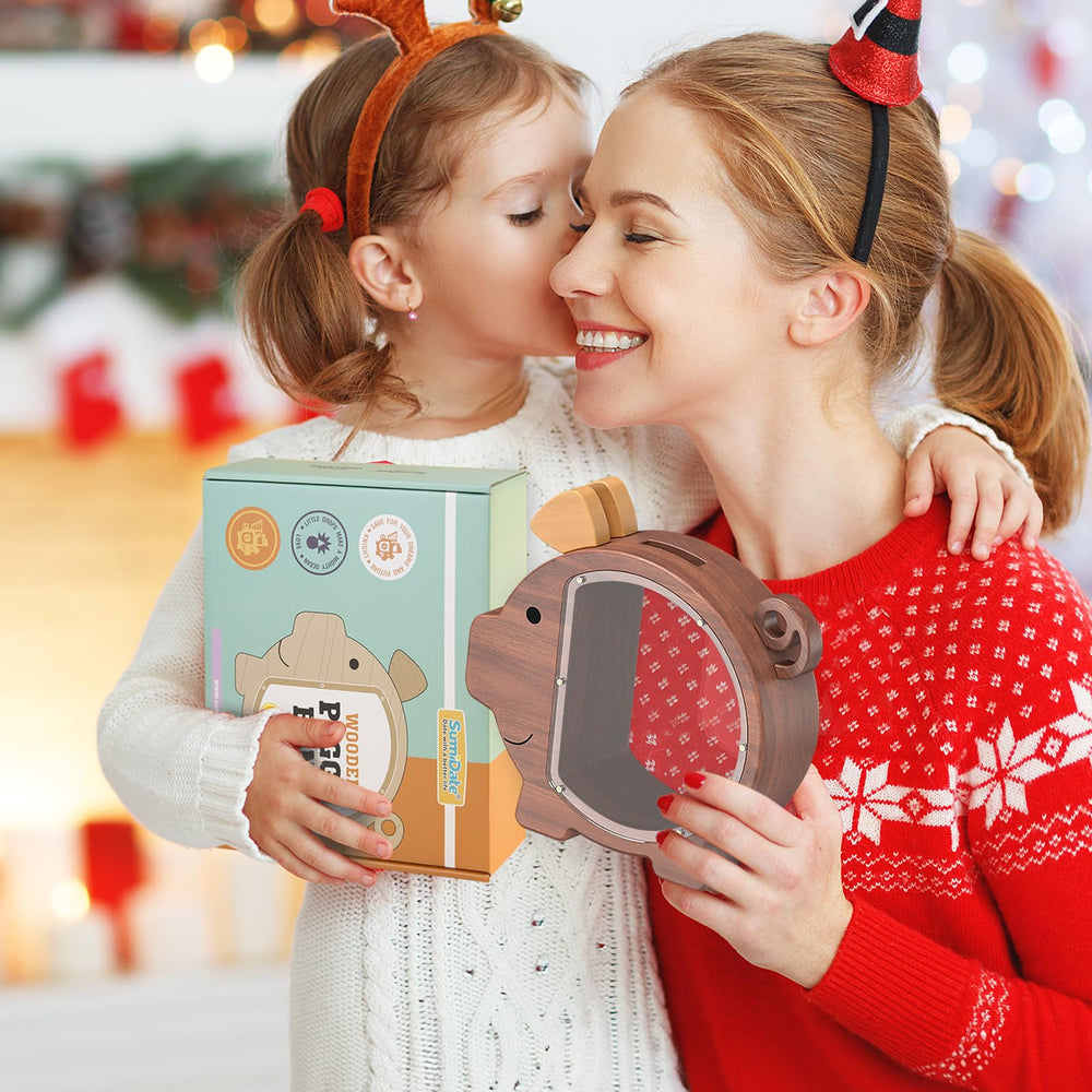 Summidate personalized money bank makes a thoughtful gift for birthdays and holidays.