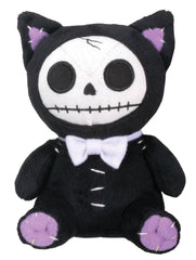 SUMMIT COLLECTION Furrybones Black Cat Mao Mao front view plush, cuddly companion.