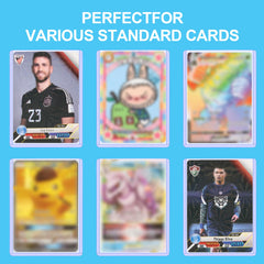 SummitFlare transparent PVC keeps card content visible while edge-protecting.