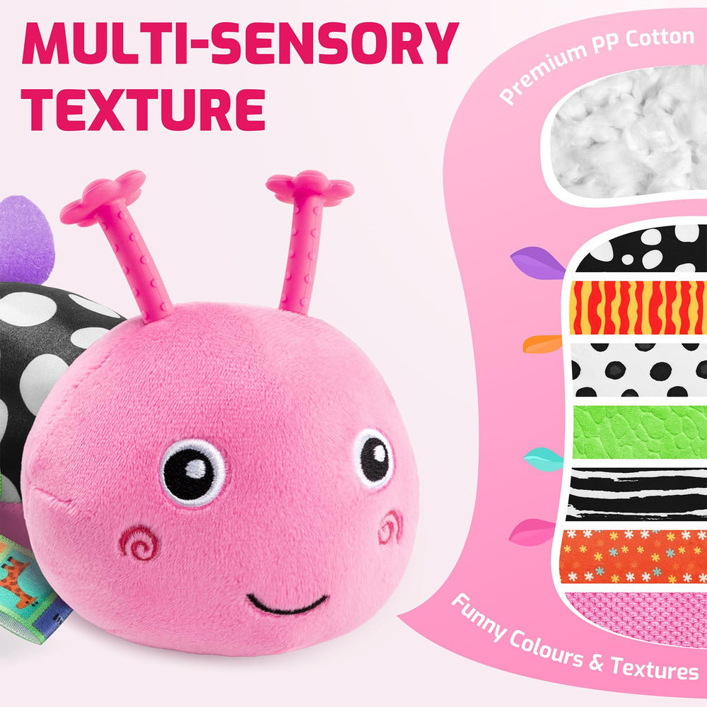 Sumobaby Caterpillar baby mirror toy to encourage head-up play and reach development.