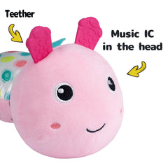 Sumobaby Caterpillar features crinkle-back textures for tactile exploration.