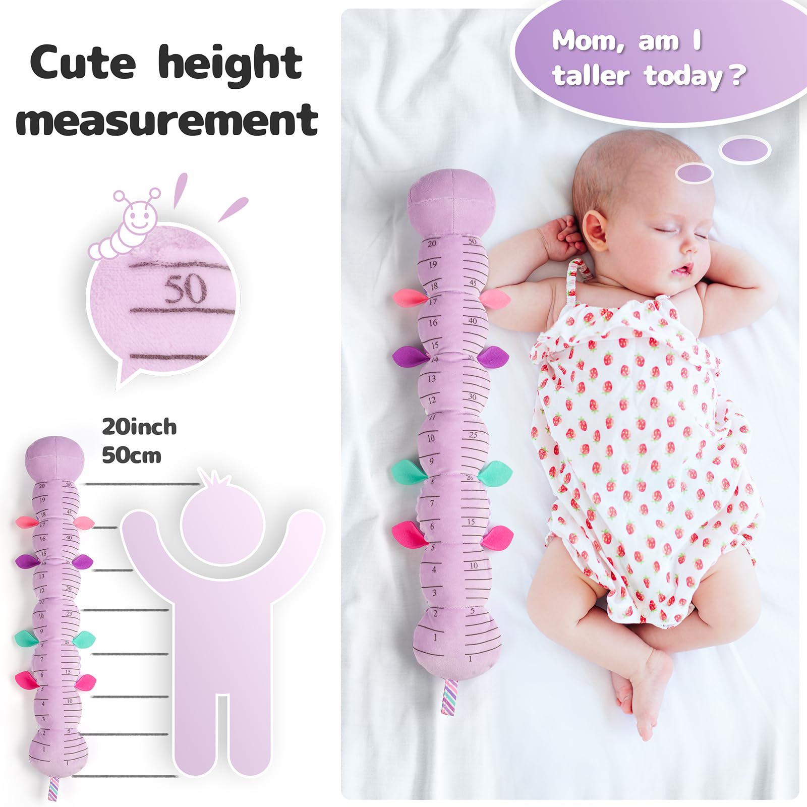 Sumobaby caterpillar uses varied fabrics and colors to spark senses during play.