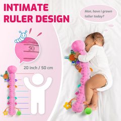 Sumobaby Caterpillar growth ruler on belly helps track height during playtime.