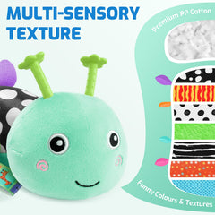 Sumobaby Caterpillar mirror feature encourages head lifts and tracking