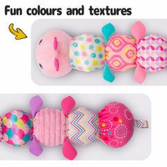 Sumobaby Caterpillar back crinkle sounds invite curious baby interaction.