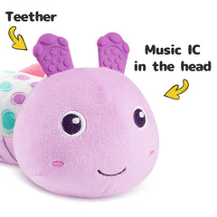 Sumobaby Caterpillar side view showing soft fabrics for tactile play