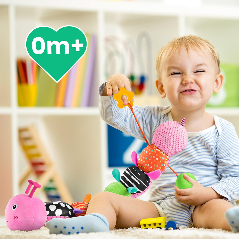 Sumobaby Caterpillar soft plush toy offers a safe companion for newborns and infants.