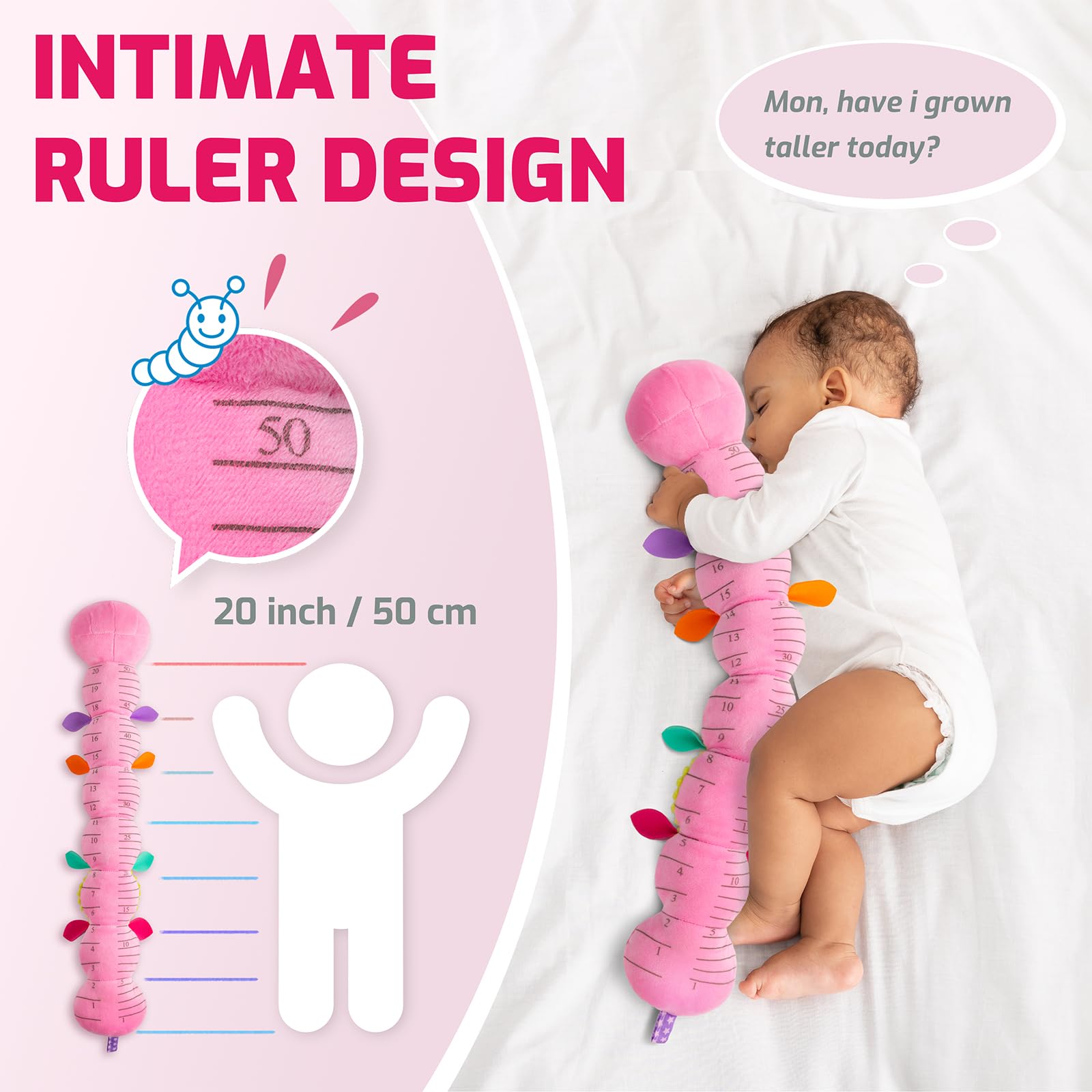 Sumobaby Caterpillar tail rattle adds engaging sound cues for baby interaction