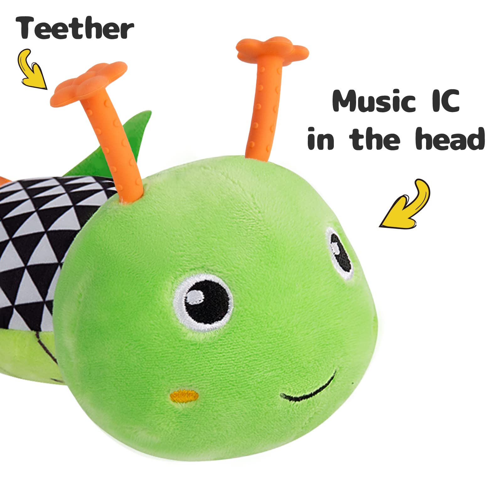 Sumobaby caterpillar toy rattle sound for engaging auditory play
