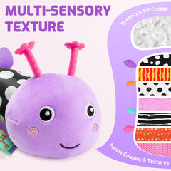 Sumobaby purple leaf caterpillar mirror attracts baby's attention to encourage head lifting