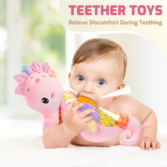 Sumobaby Seahorse back and hand crinkle fabrics provide texture.