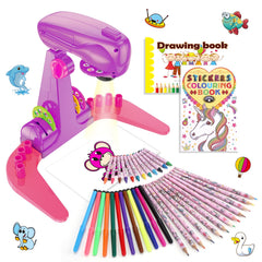 Sumsoltic drawing projector setup for kids aiding easy tracing and learning