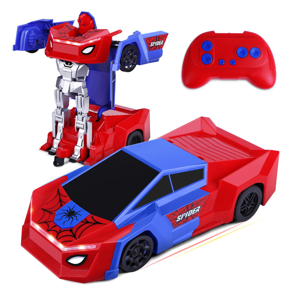 Sumsoltic remote control transformer car with one-button deformation for easy play transitions.
