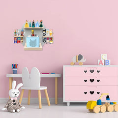Sun3drucker magnetic wooden shelf with side plates for Tonie figures