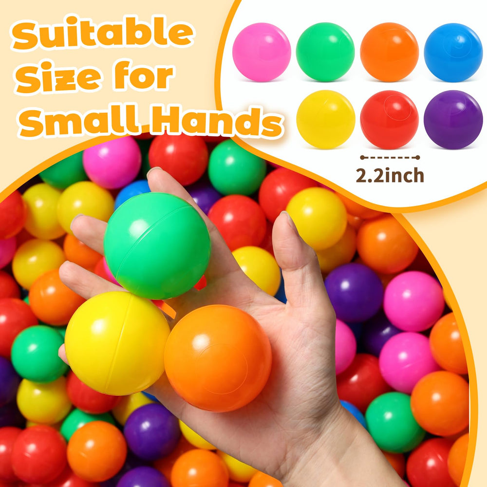 Suncuber ball-size 2.17-inch fits small hands for easy grip and tossing.