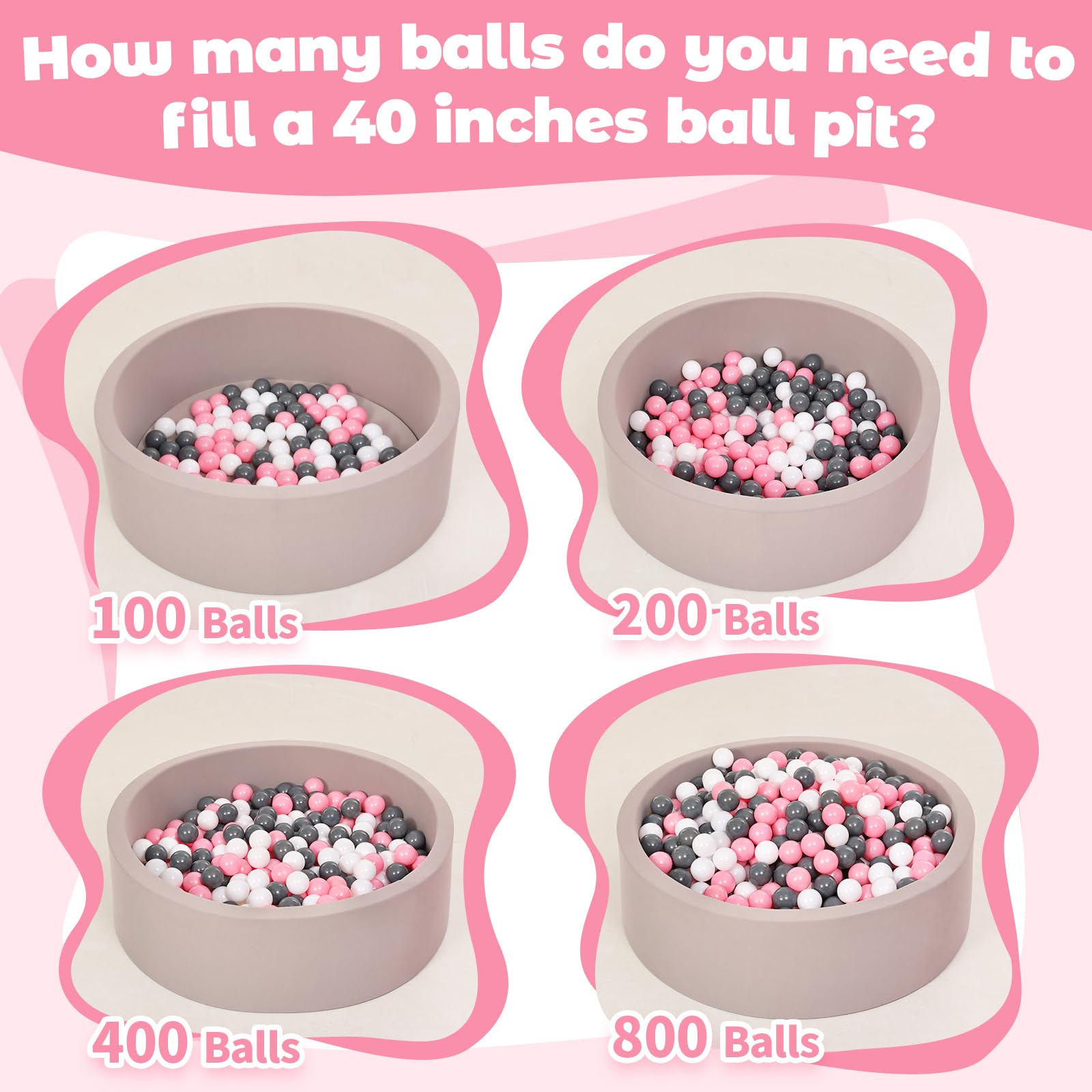 Perfect hand-sized balls help with hand-eye coordination during play