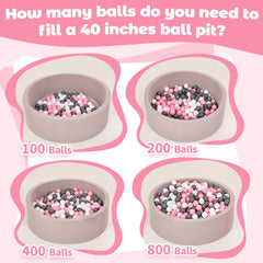 Perfect hand-sized balls help with hand-eye coordination during play