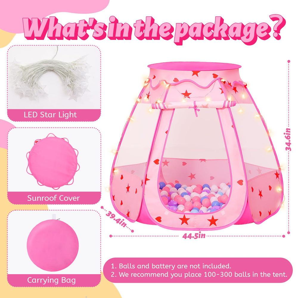 Suncuber Princess Tent interior offers a roomy 43 x 43 x 36 inch space for kids.