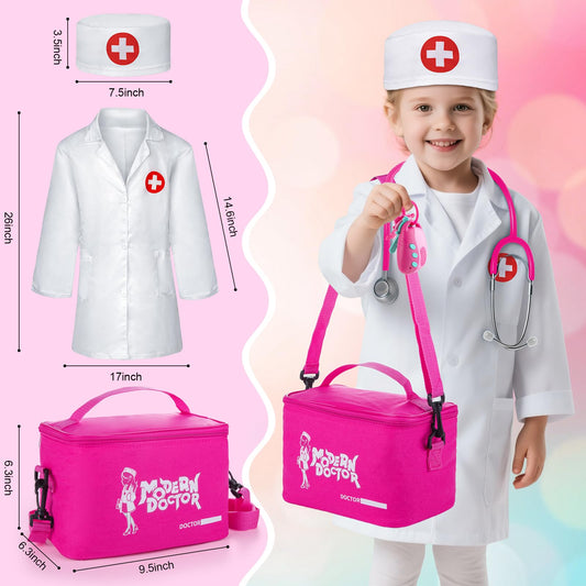 Sundaymot Doctor Kit for Girls coat promotes role play and care