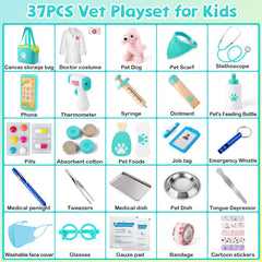 Sundaymot Doctor Kit thermometer detail for safe pretend play.