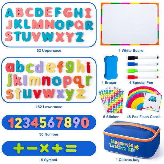 Sundaymot wooden uppercase and lowercase letters support phonics and word building