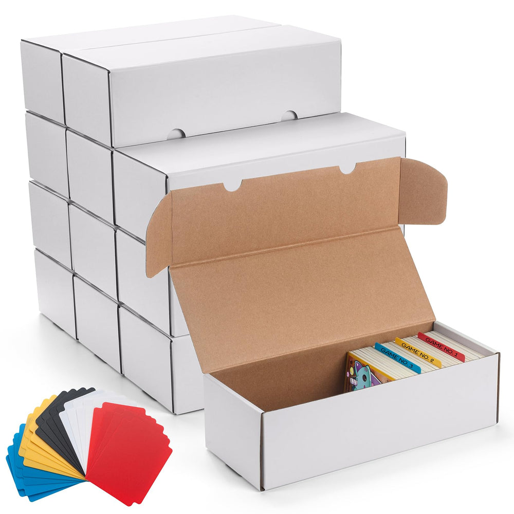 SUNEZLGO 12-pack storage box front view keeps cards organized and protected