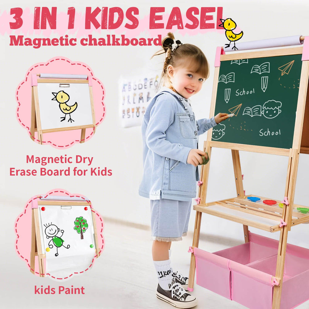 SUNFATT Adjustable height easel grows with your child during play.