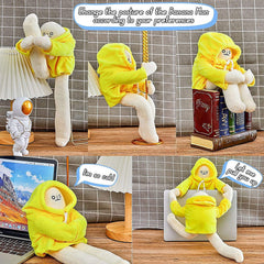 Sunfedmiss 16-inch banana man doll made of soft cotton for cuddling