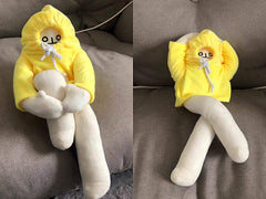 Sunfedmiss banana man doll decorates a bedroom with whimsy