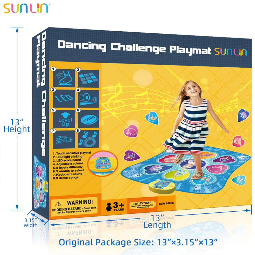 SUNLIN durable anti slip dance mat for safe indoor and outdoor dancing.