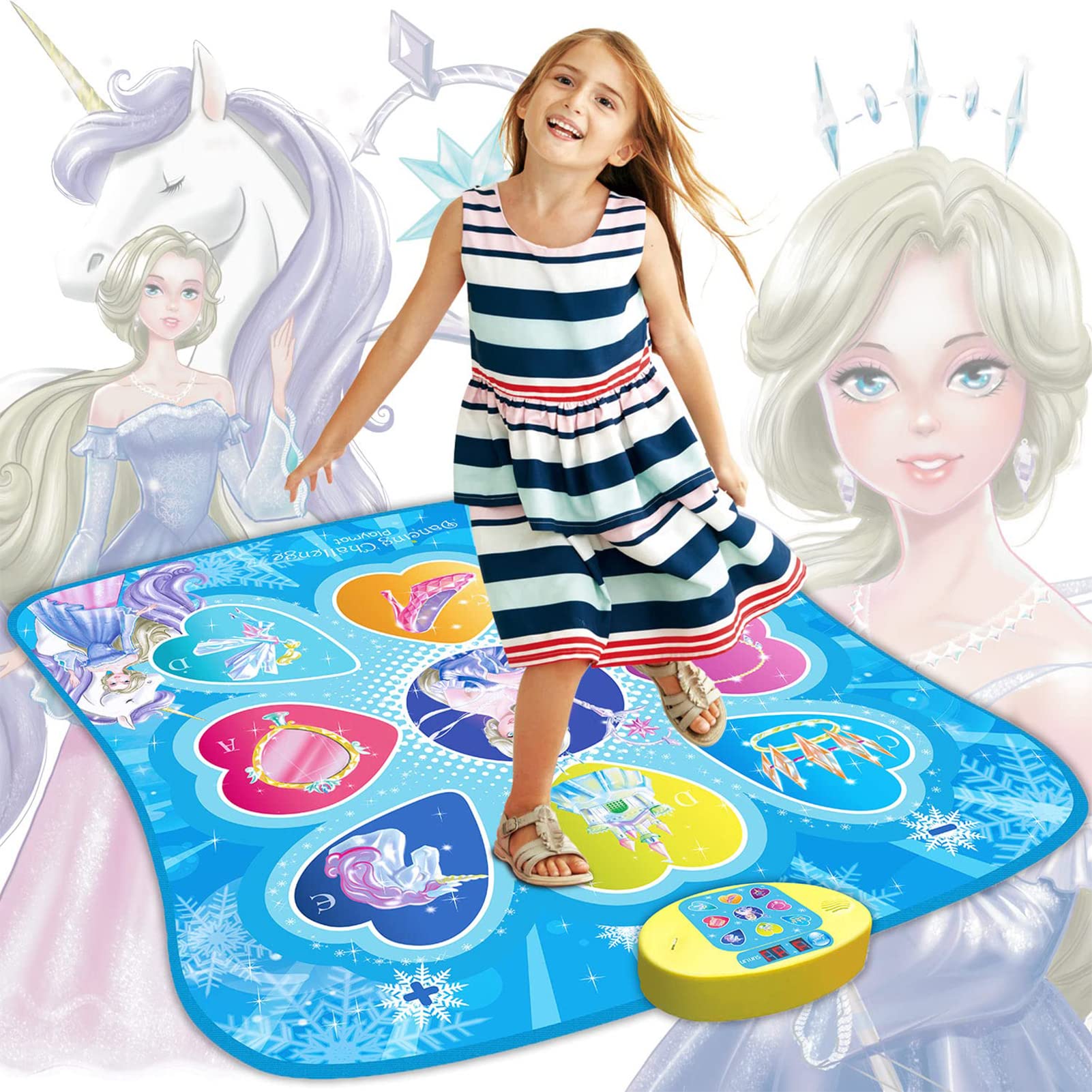 SUNLIN Frozen theme dance mat for kids' active play and party fun.