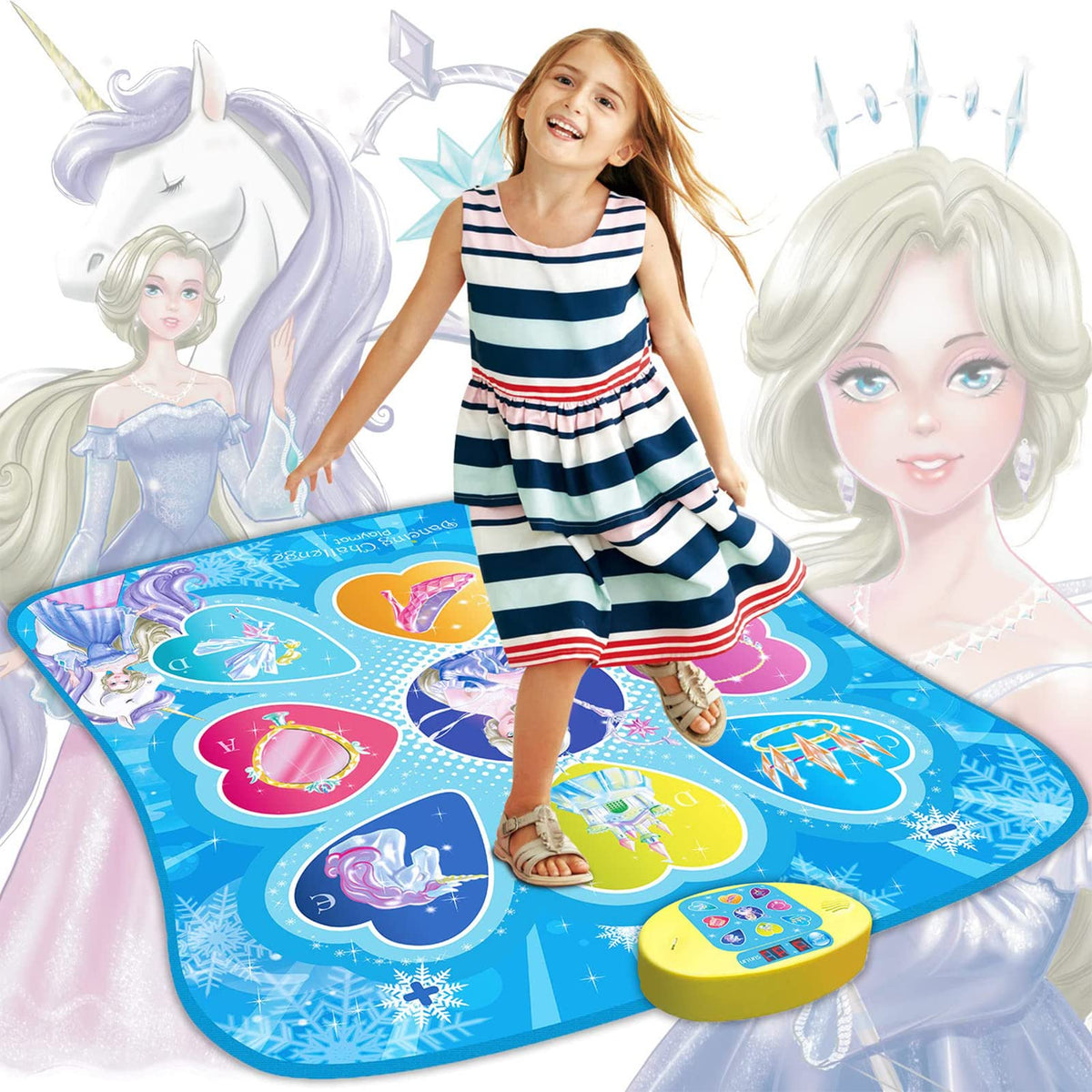 SUNLIN Frozen theme dance mat for kids' active play and party fun.