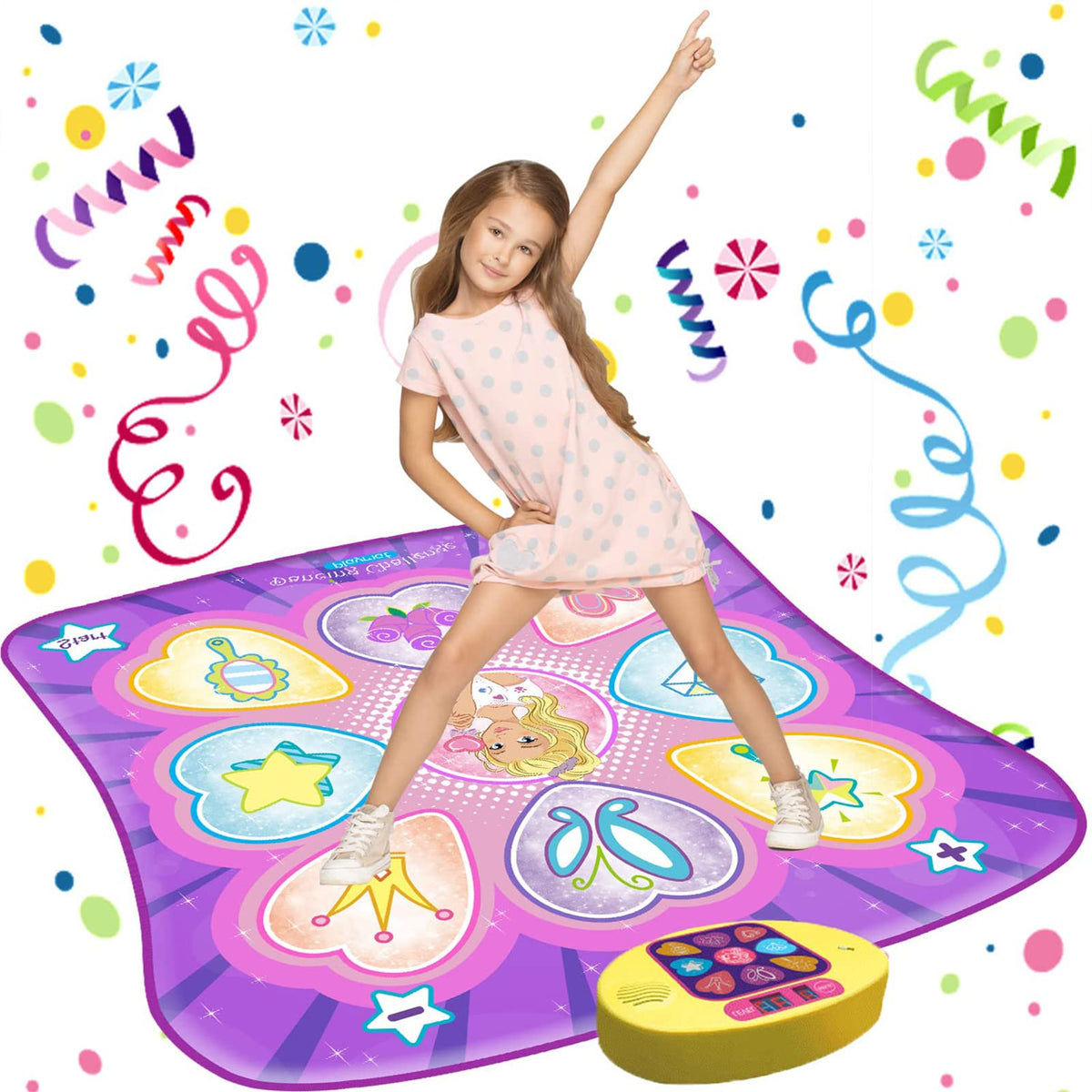 Sunlin Dance Mat with LED lights for vibrant rhythm and visibility.