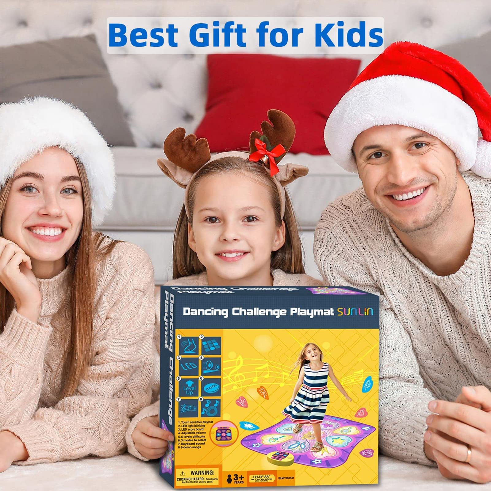 Sunlin Dance Mat includes piano mode to mimic keys.