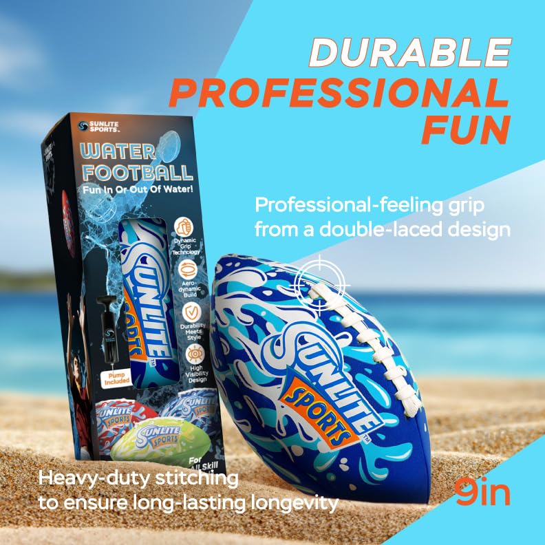 Sunlite Sports waterproof football ideal as a gift for family gatherings.