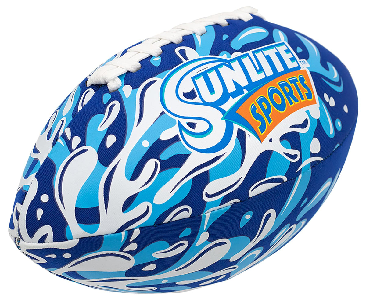 Sunlite Sports waterproof football for pool play with durable construction and grip.