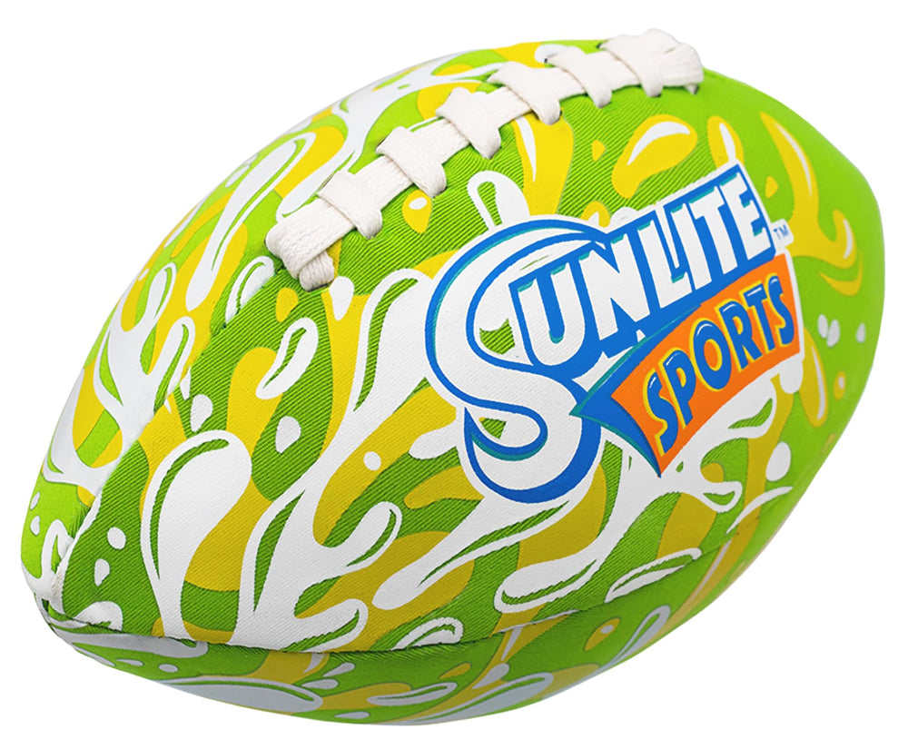 Sunlite Sports Waterproof Football in water for pool play.