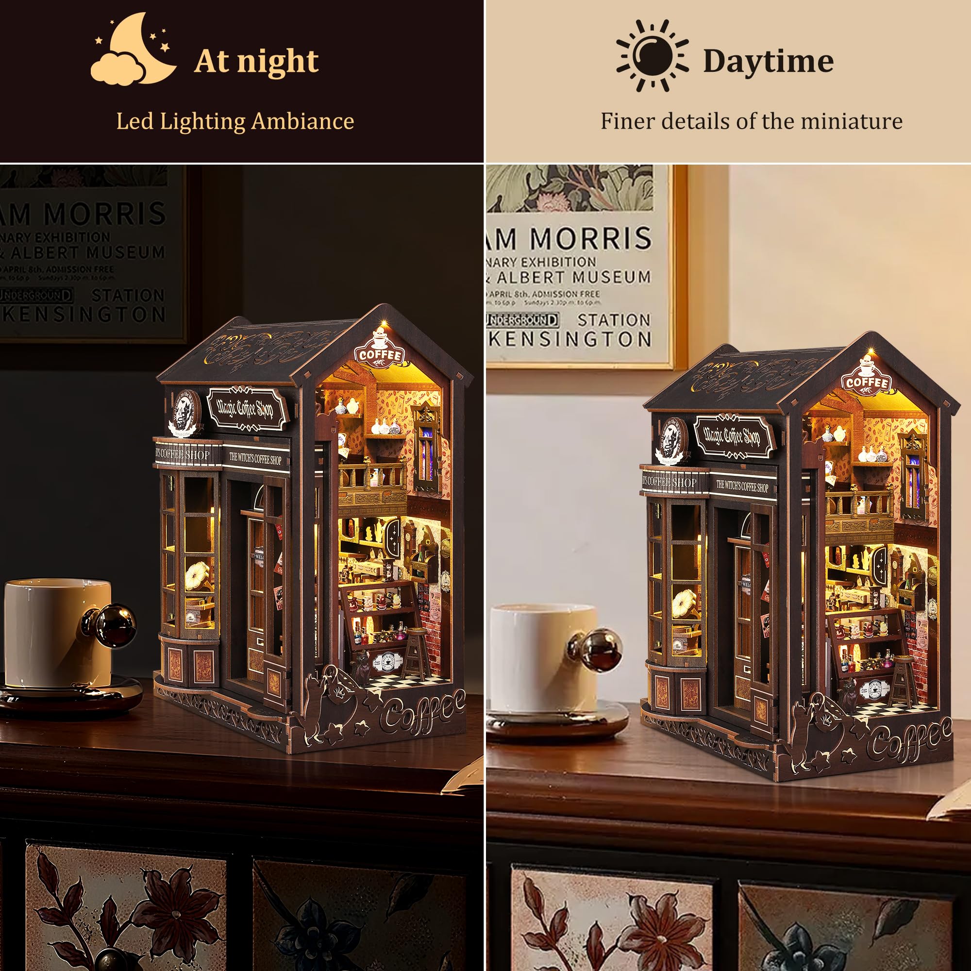 SUNNINO bookend dust-cover display keeps interiors pristine and stylish