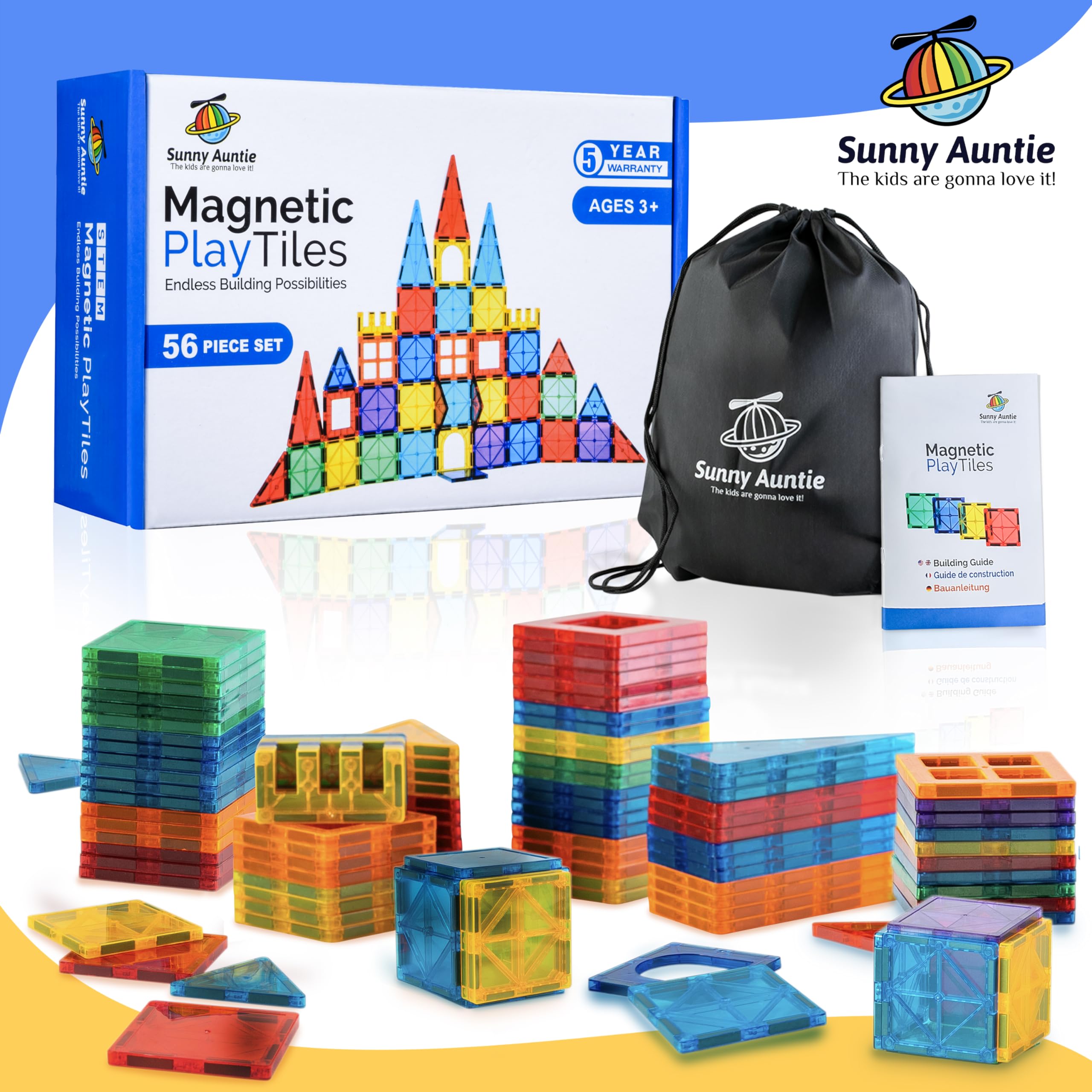 Sunny Auntie magnetic tiles gift pack signals a thoughtful present.