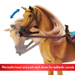 Sunny Days Entertainment Deluxe Horse brushes for grooming practice and care.