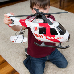 Sunny Days Maxx Action Helicopter Tires: soft grip tires ensure smooth, stable indoor rides.