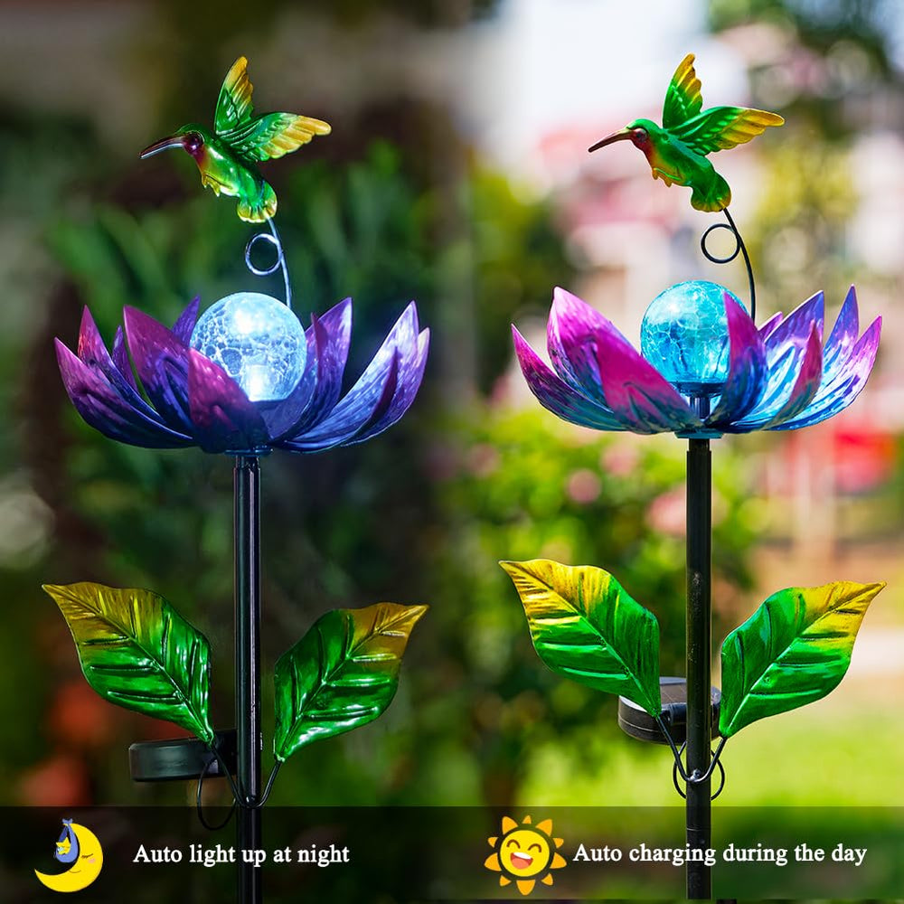 Rust-proof coating preserves vibrant colors on Sunnylight garden decor year after year.