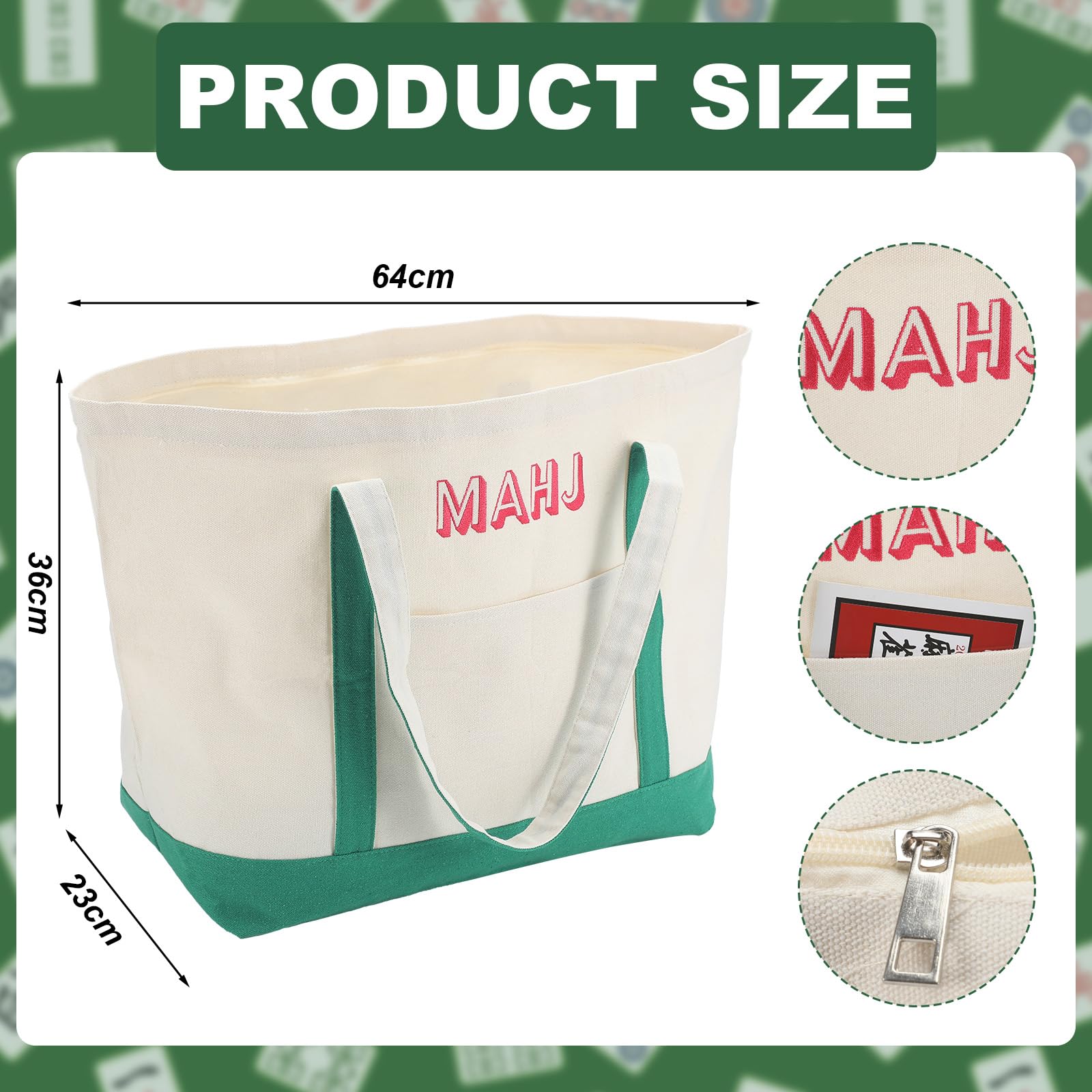 Sunnymove drawstring bag green for quick access and easy carrying.