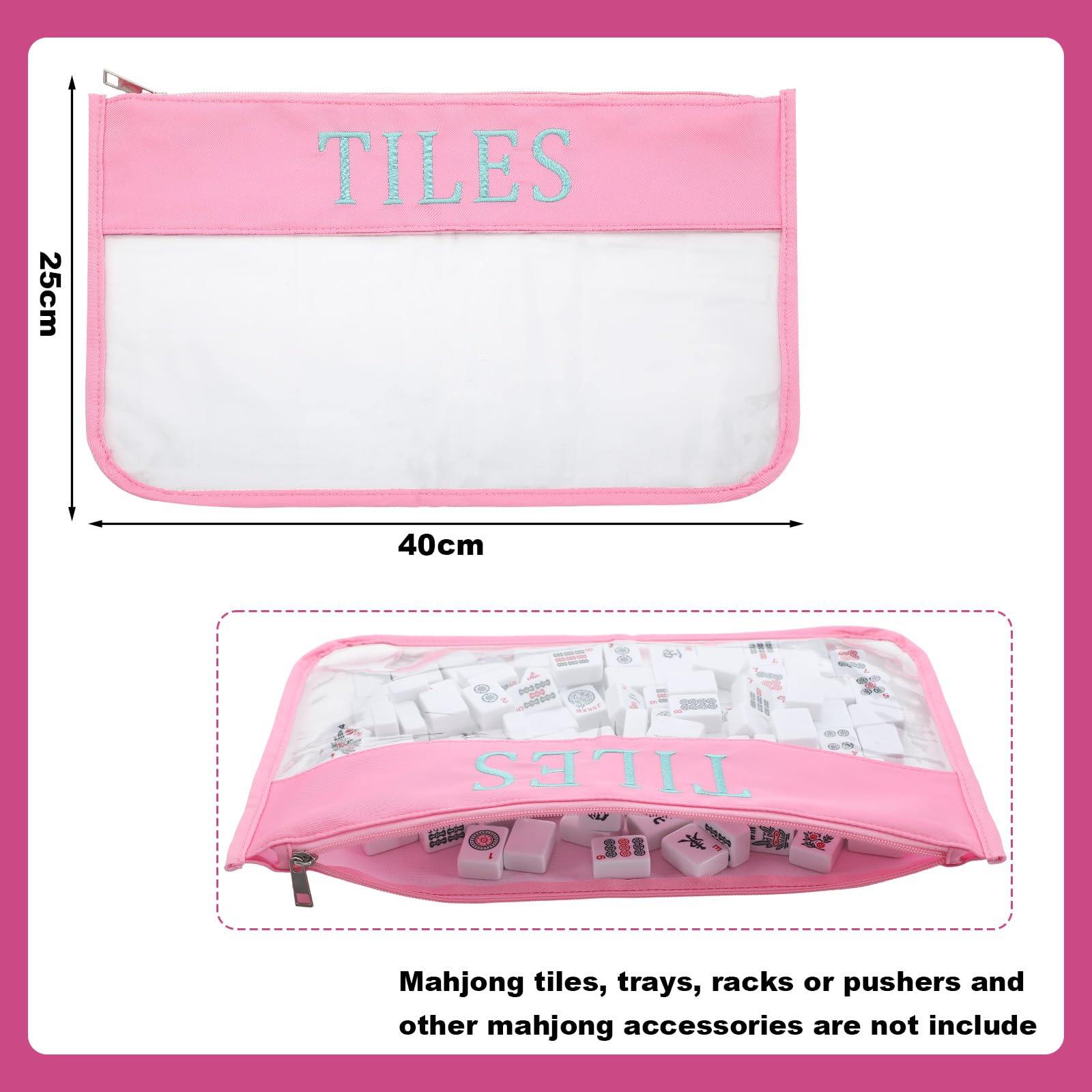 Sunnymove drawstring bag in light pink for easy access to components.
