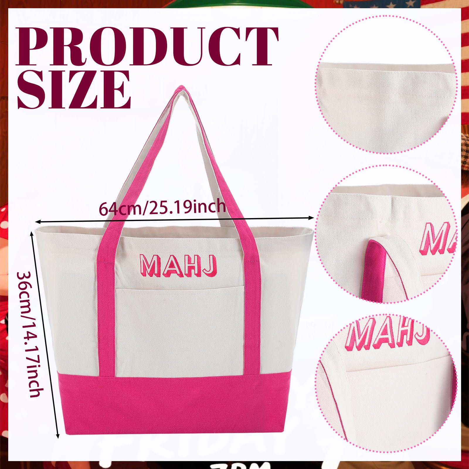 Sunnymove mahjong bag with organized compartments for quick setup.