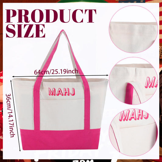 Sunnymove mahjong bag with organized compartments for quick setup.