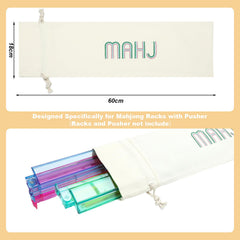Sunnymove white racks pouch protects mahjong racks during transport.
